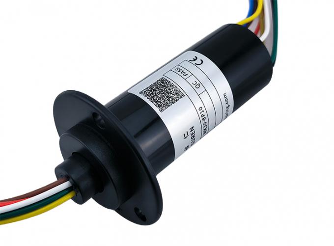 F-WX30-8P10 360° rotating flange slip ring front view