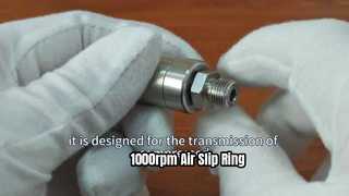 One inlet and one outlet gas slip ring