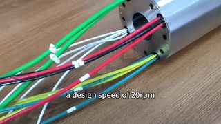 28-channel waterproof gigabit Ethernet slip ring