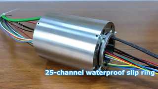 25-channel waterproof slip ring