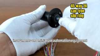 45-way 2A cap-type slip ring
