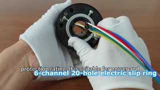 6-channel 20-hole electric slip ring 