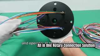 integrated pneumatic-electric slip ring features an IP56 protection rating and 24 electrical circuit