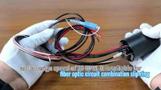 Fiber optic circuit combination slip ring