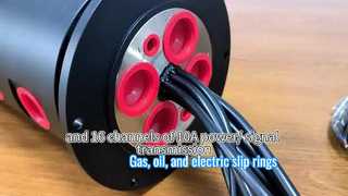 Integrated slip ring for gas, oil, and electricity