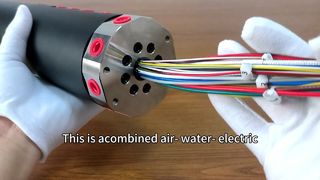 air-water-electricity combined slip ring
