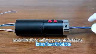 4-channel pneumatic and electrical slip ring