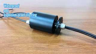 Waterproof and explosion-proof combined slip ring for 1080P video signals